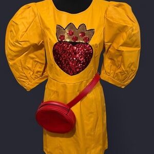 Queen Of Hearts above knee dress